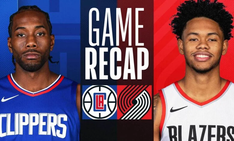 portland trail blazers vs la clippers match player stats
