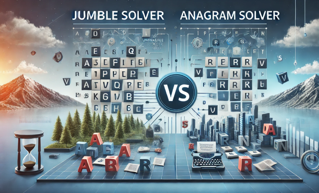 Jumble Solver vs. Anagram Solver: What’s the Difference?